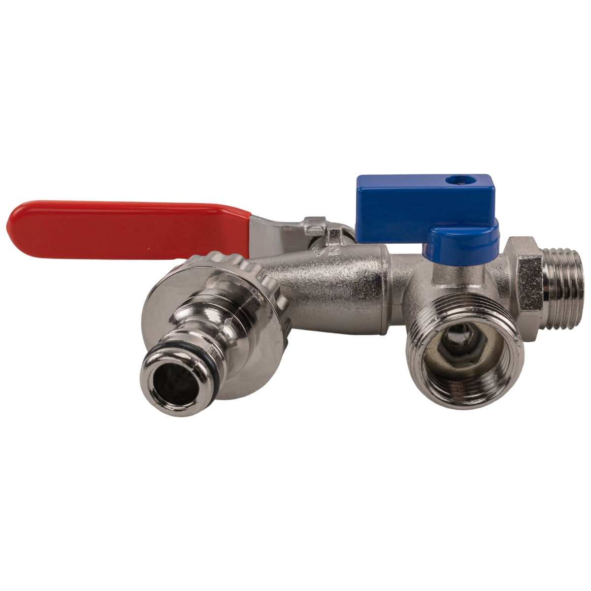 Quick Connector Dual Outlet Lever Tap, 1/2" BSP