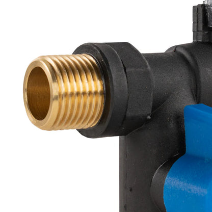 Nylon Quick Connector Dual Outlet Lever Tap, 1/2" BSP