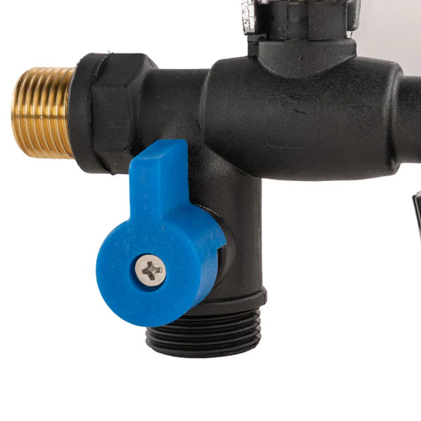 Nylon Quick Connector Dual Outlet Lever Tap, 1/2" BSP