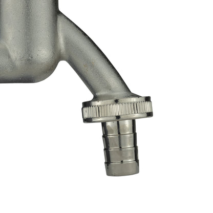 Nickel Plated Brass PP-Barb Bib Tap, 3/4" BSP