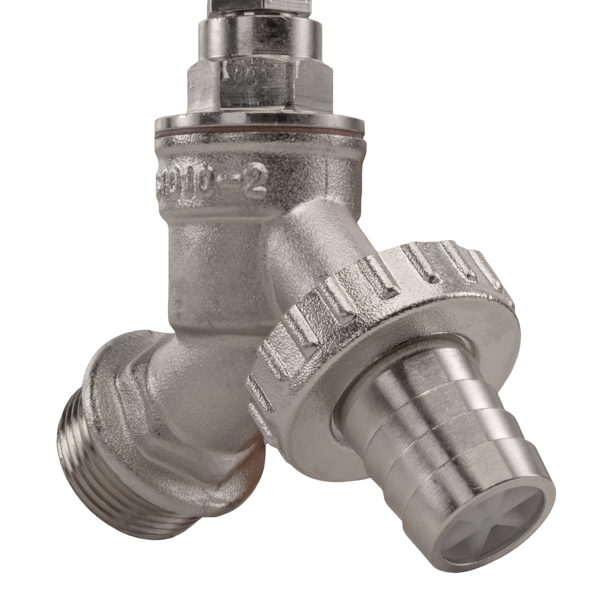 Nickel Plated Brass Barbed Bib Tap, 1/2" BSP