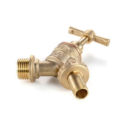 Brass Barbed Bib Tap, 1/2" BSP