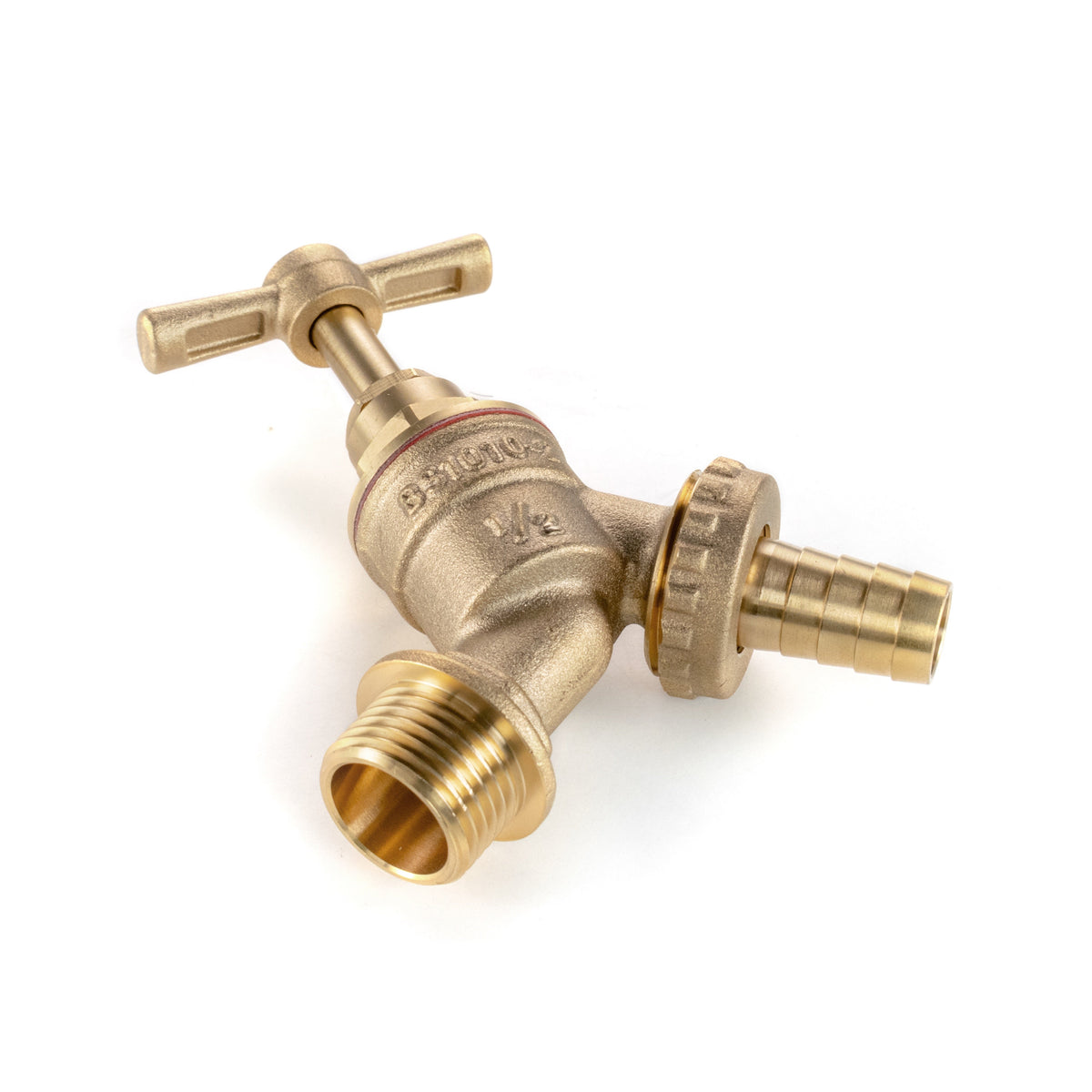 Brass Barbed Bib Tap, 1/2" BSP
