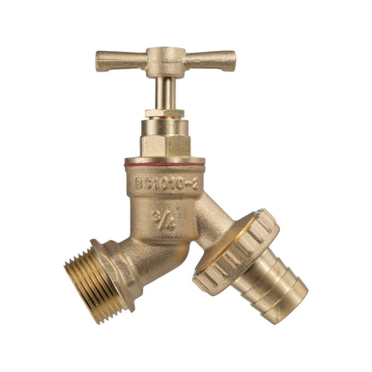 Brass Barbed Bib Tap, 3/4" BSP