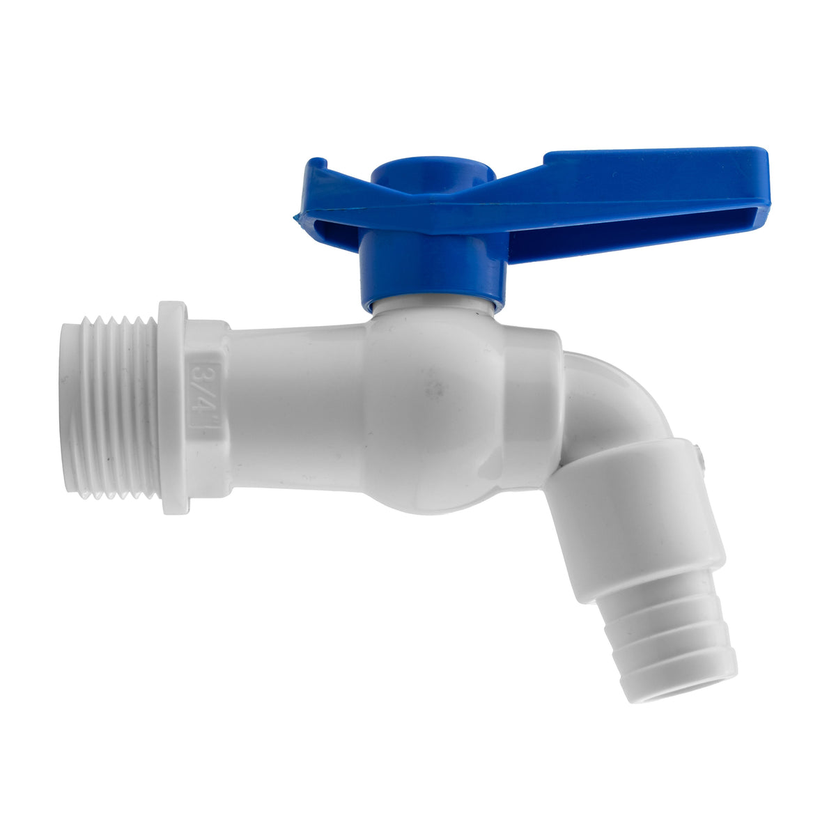Plastic Water Butt Tap 3/4" BSP Quick Connect or Barbed Outlet
