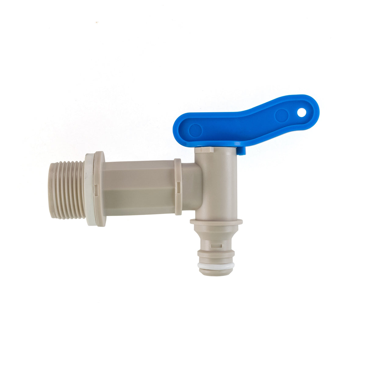PP Quick Connector Tap with Washer, 3/4" BSP