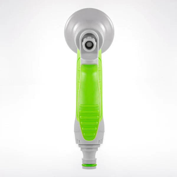 Multi-Pattern Garden Water Sprayer Hose Gun - Green & Grey
