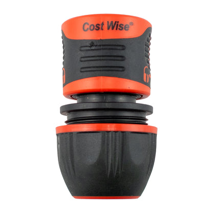 1/2" & 3/4" Female Hose Connector - Lockable Design, Black