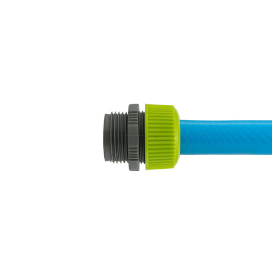 Hose Mender with 3/4"BSPM Thread, Lime