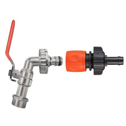 Irrigation 1/2" Barb to Female Hosepipe Quick Connector, Black
