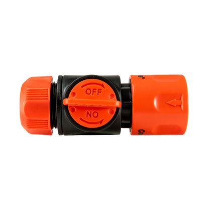 Female Hosepipe to Quick Connector Valve, Black