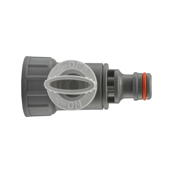 3/4" BSPF Valve with Quick Connector, Grey