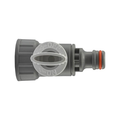 3/4" BSPF Valve with Quick Connector, Grey