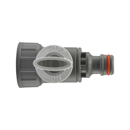 3/4" BSPF Valve with Quick Connector, Grey