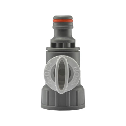 3/4" BSPF Valve with Quick Connector, Grey