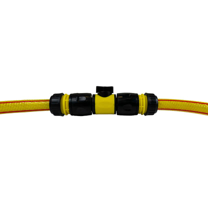 In-Line Valve with Quick Connectors - 6 Piece Set, Yellow