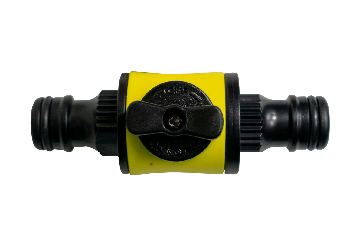 In-Line Valve with Quick Connectors - 6 Piece Set, Yellow