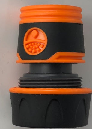 1/2" Female Hose Connector, Soft Touch Black