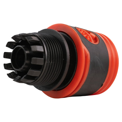 1/2" Female Hose Connector, Soft Touch Black