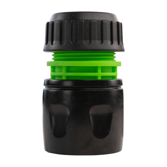 1/2" Female Hose Connector, Green & Black