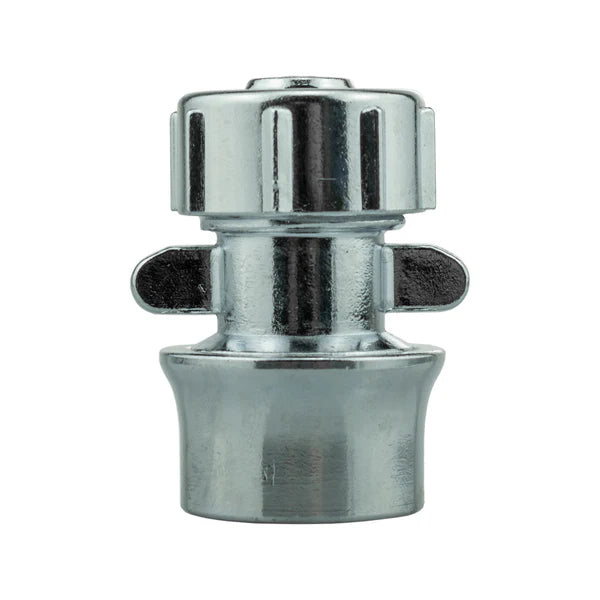 1/2" Female Hose Connector, Zinc Chrome