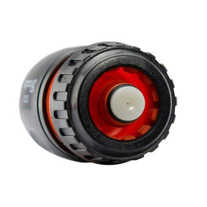 1/2" Female Hose Connector With Stop, Black
