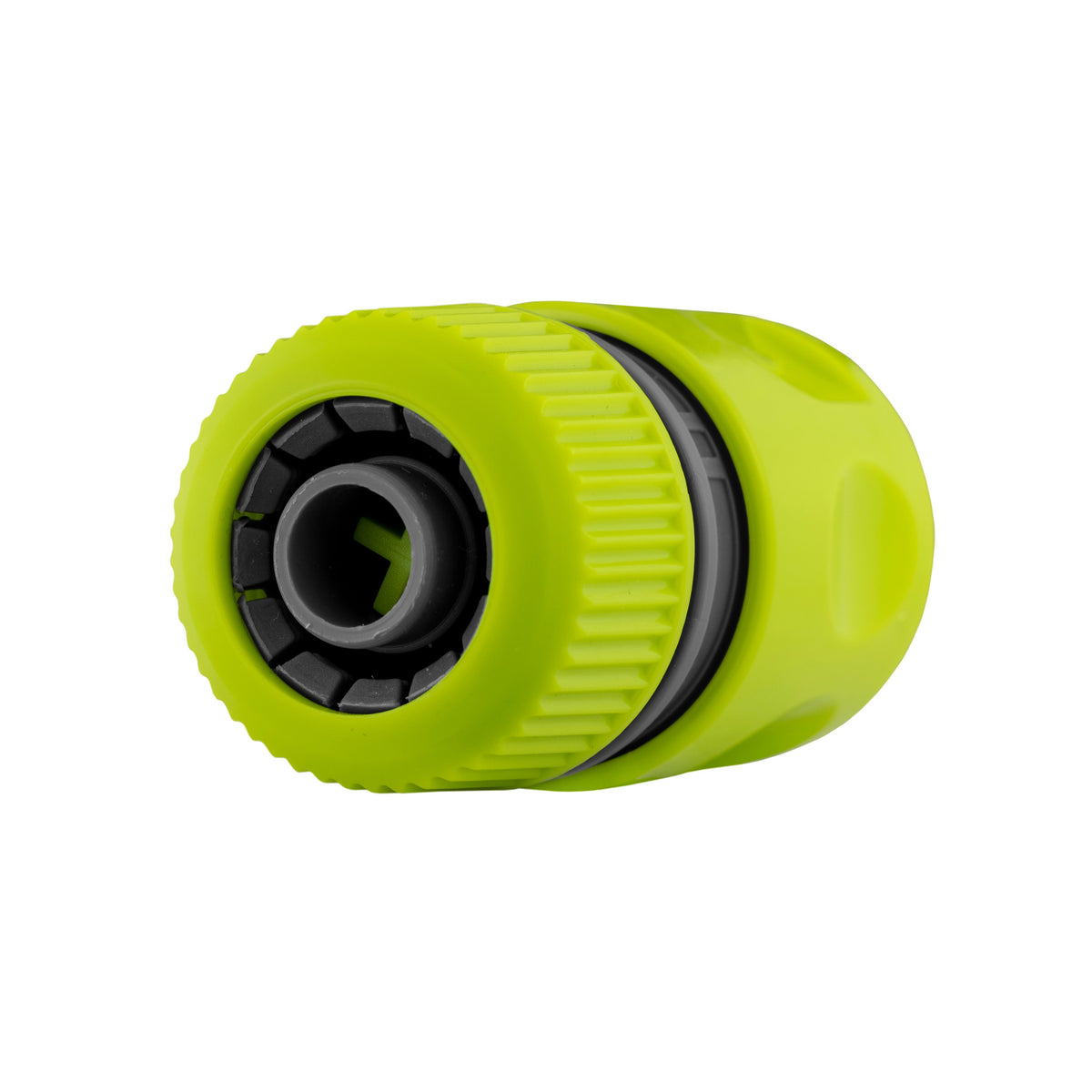 1/2" Female Hose Connector With Stop, Lime
