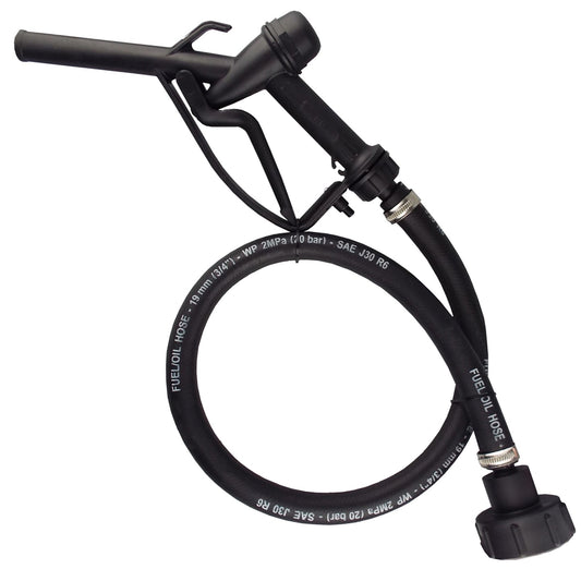 Fuel Nozzle with 1” R6 Rubber Hose & S60X6 Adapter