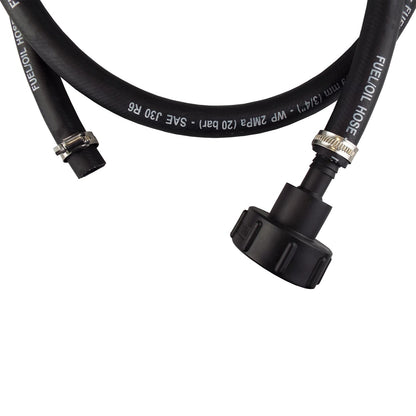 Fuel Nozzle with 1” R6 Rubber Hose & S60X6 Adapter