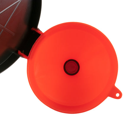 10" Wide Mouthed Fuel Funnel with Lid & Filter Mesh, 2" BSP