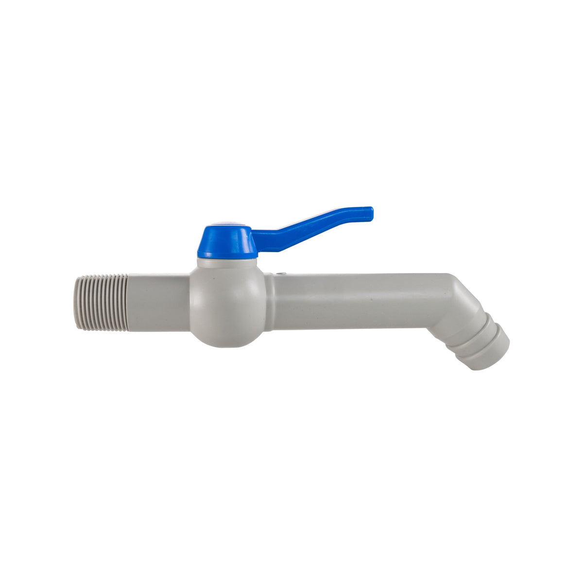 45 Degree PP Barbed Lever Tap, 1/2" BSP