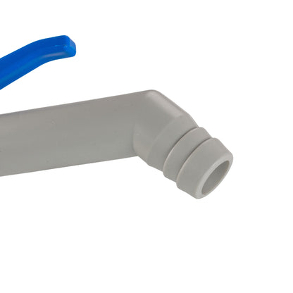 45 Degree PP Barbed Lever Tap, 1/2" BSP