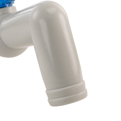 90 Degree PP Barbed Lever Tap, 3/4" BSP
