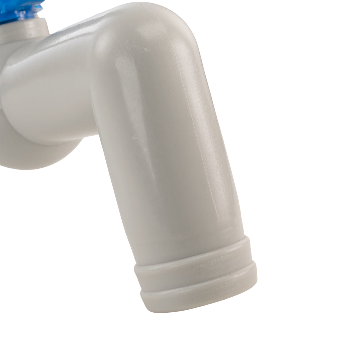 90 Degree PP Barbed Lever Tap, 1/2" BSP