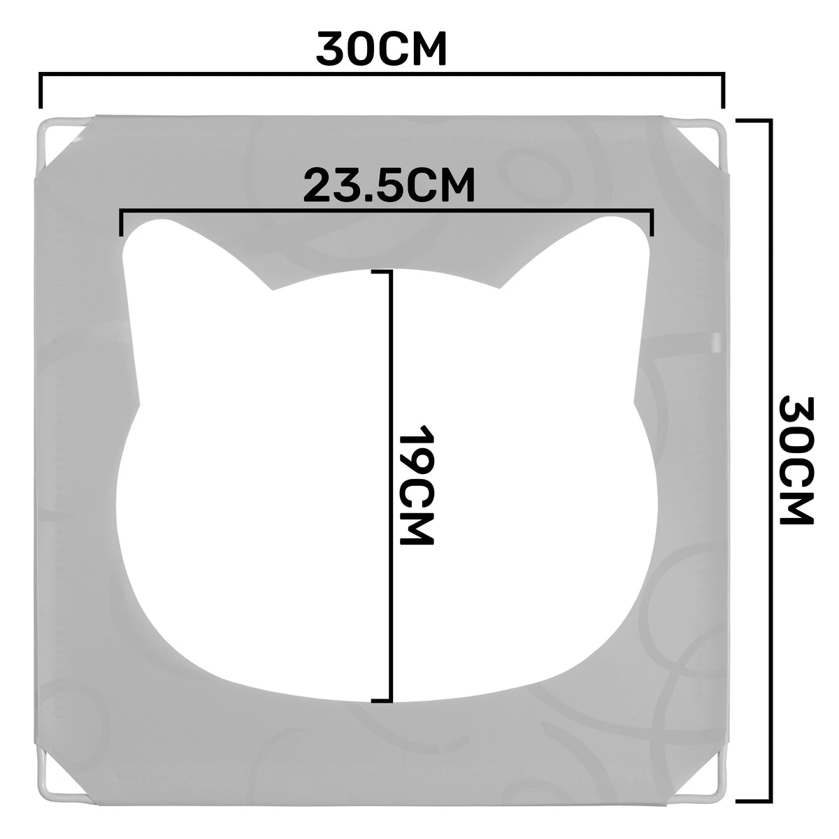 Grey Kitty Cubby Cat Cube Buildable Play Tower, Medium