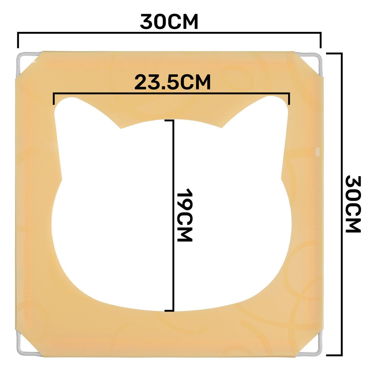 Cream Kitty Cubby Cat Tower Play House, Small