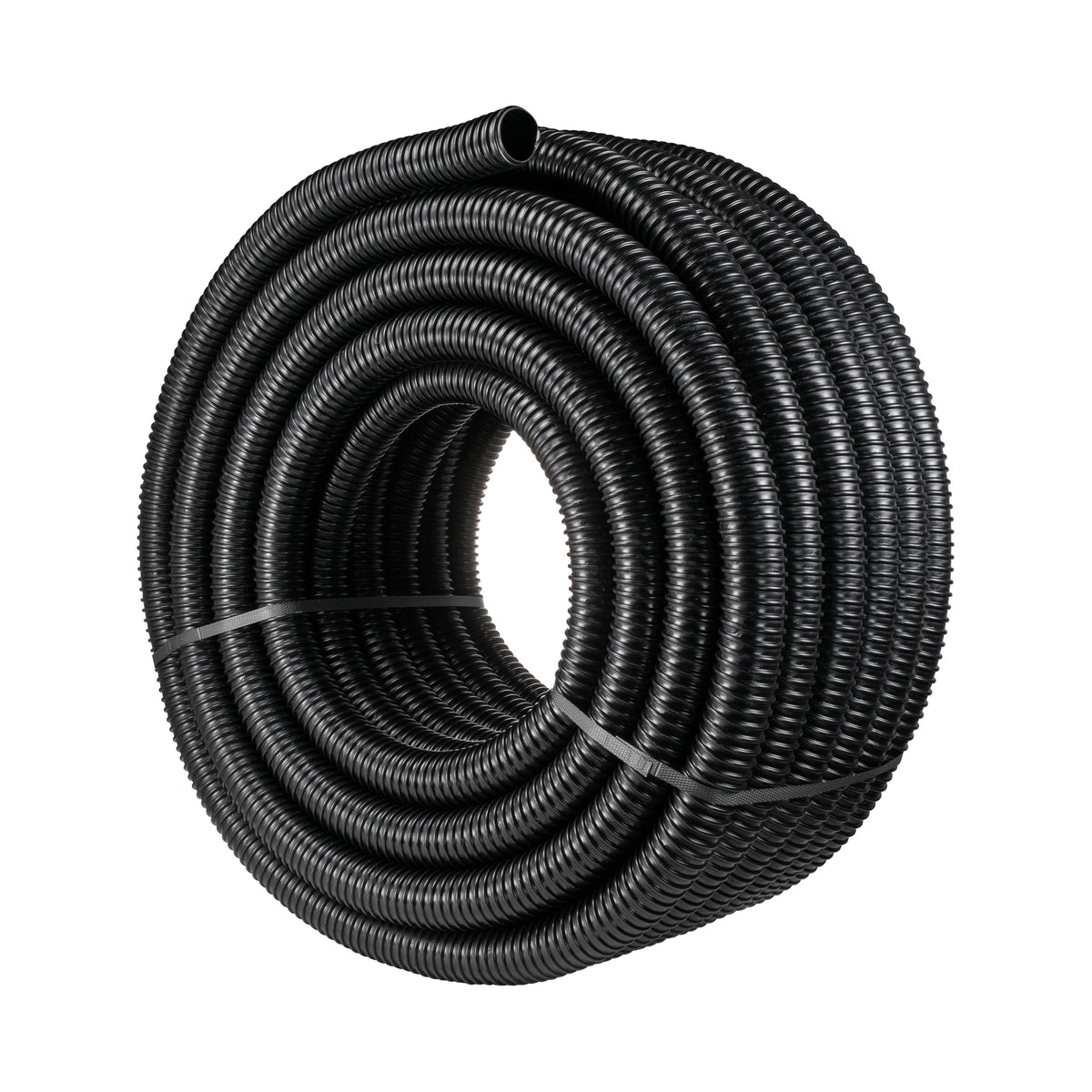 38MM (1.5") BLACK CORRUGATED FLEXIBLE POND HOSE PUMP GARDEN PIPE FISH MARINE