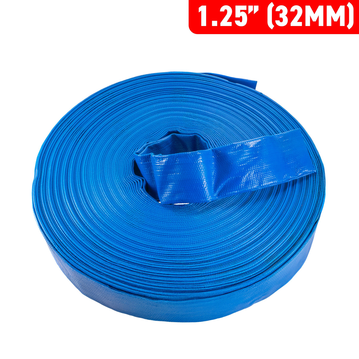 1.25" PVC Lay Flat Discharge Hose, 2-6 BAR
