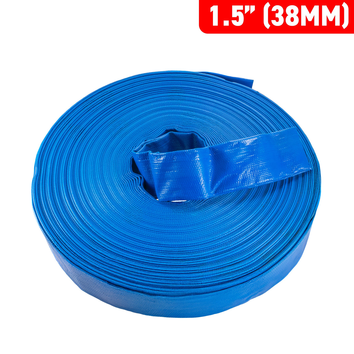 1.5" PVC Lay Flat Discharge Hose, 2-6 BAR