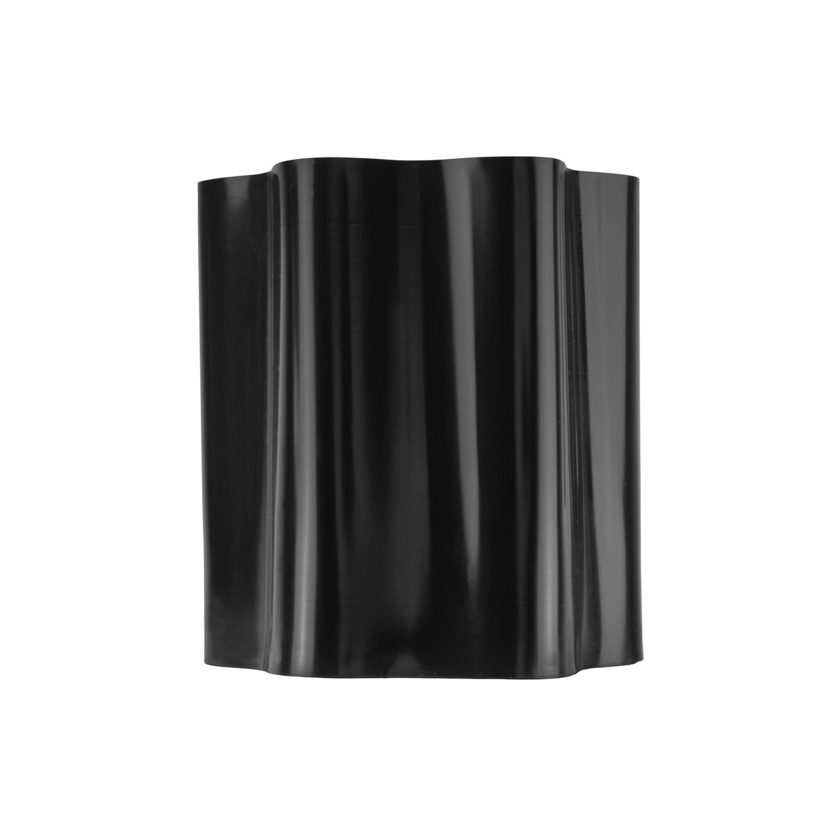 Black Crinkled Flexible Lawn Edging, 10cm Height