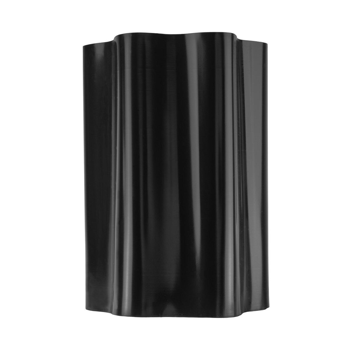 Black Crinkled Flexible Lawn Edging, 20cm Height