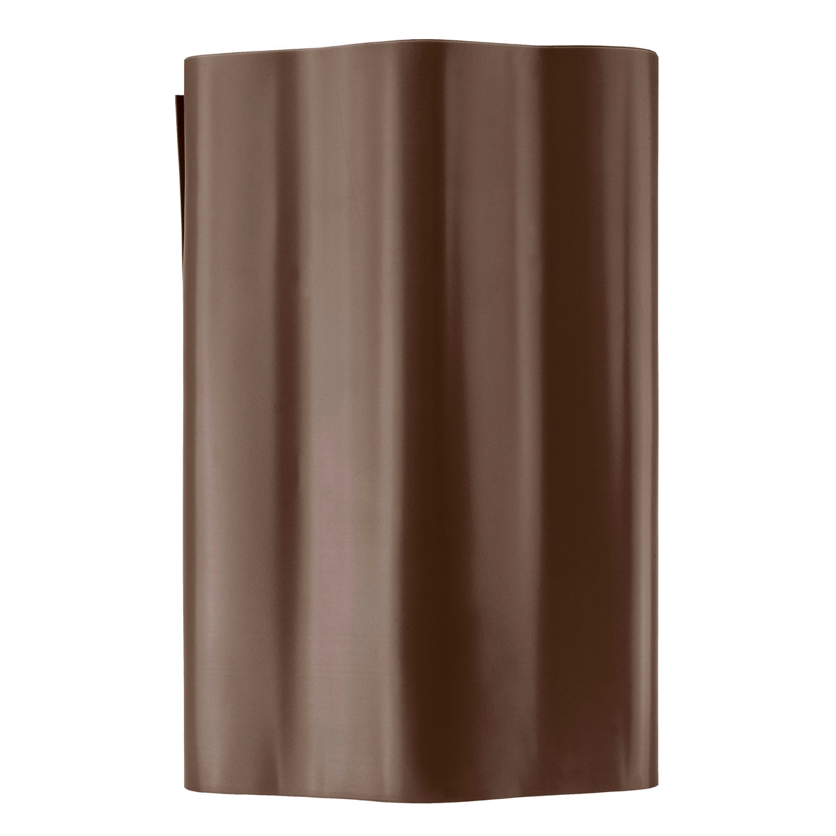Brown Crinkled Flexible Lawn Edging, 25cm Height