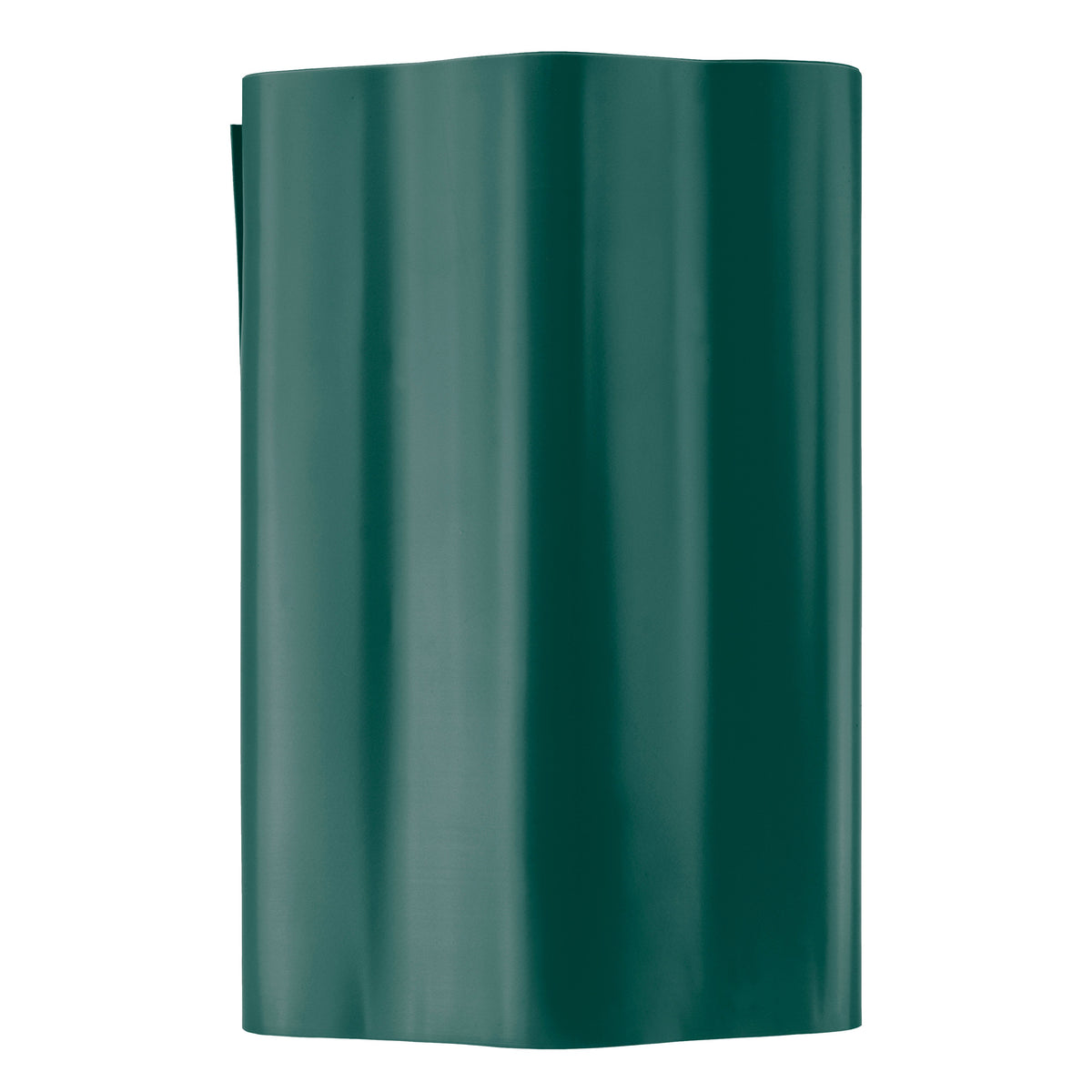 Green Crinkled Flexible Lawn Edging, 25cm Height