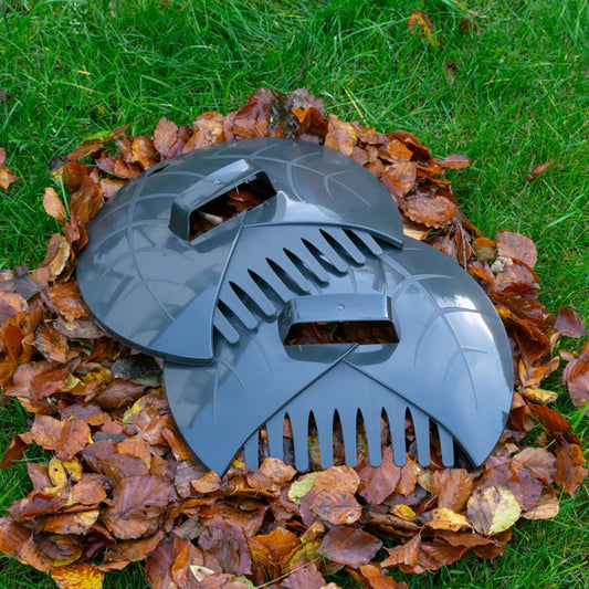 Garden Cleaning Leaf Grabbers, Grey