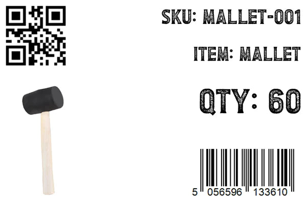 Rubber Mallet with Wooden Handle
