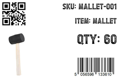 Rubber Mallet with Wooden Handle
