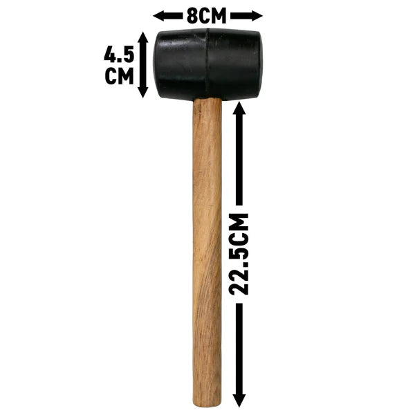 Rubber Mallet with Wooden Handle