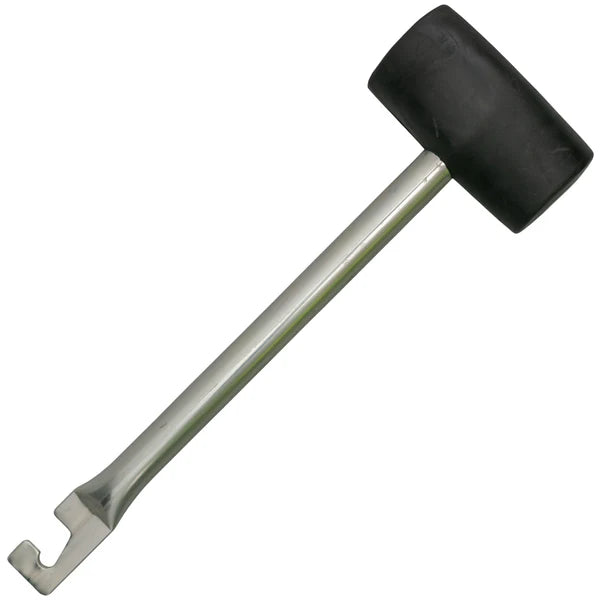 Rubber Mallet with Metal Handle & Hook