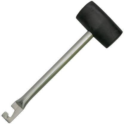 Rubber Mallet with Metal Handle & Hook