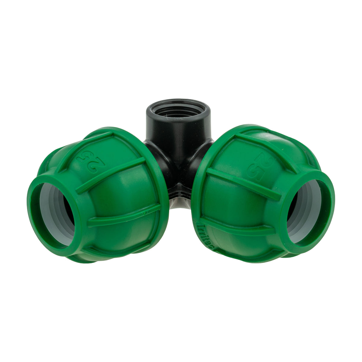 MDPE Vertical Tee Splitter, 25mm - 1/2" BSPM